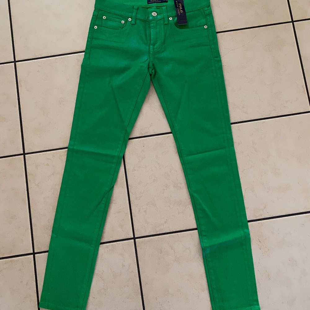 NWT - Polo by Ralph Lauren Green Skinny Jeans